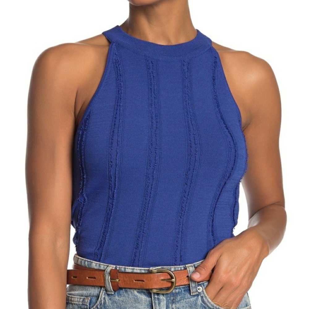 🎉HP🎉JOHN & JENN REMI FRINGE KNIT TOP NWT
